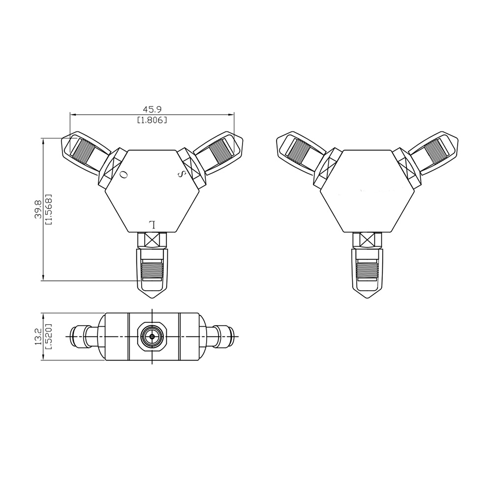 HS-Open.Short.Load 3 in 1 Calibration Kit With SMAF (18G)-立信聯合科技有限公司