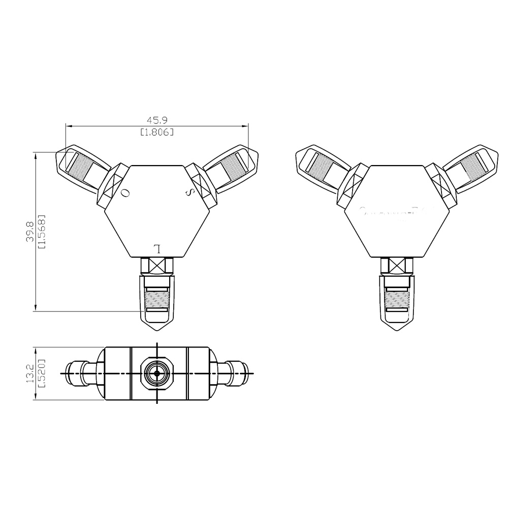 HS-Open.Short.Load 3 in 1 Calibration Kit With SMAF (6G)-Hsinlink