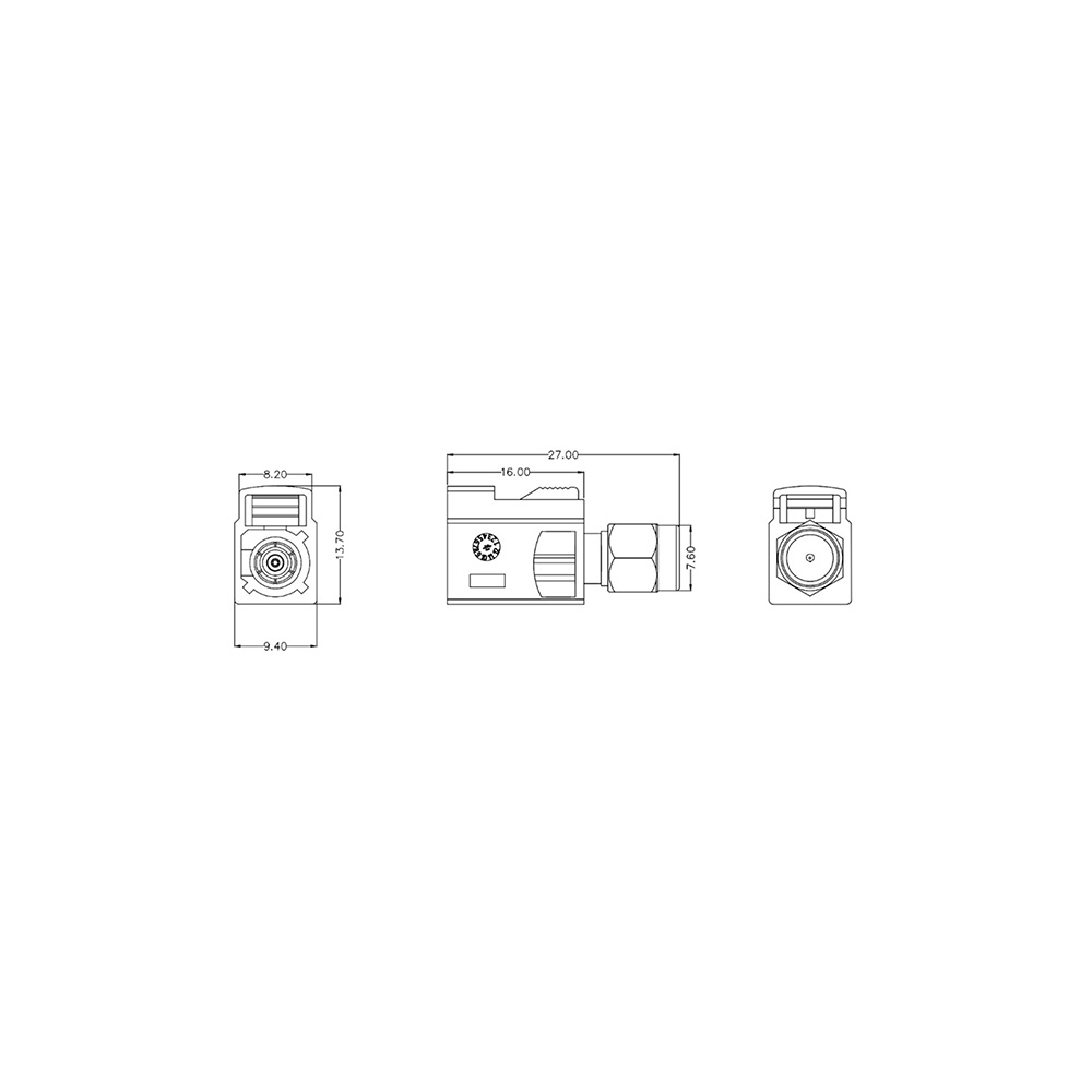 HS-SMAM To Fakra Z code Adapter (6G)-立信聯合科技有限公司