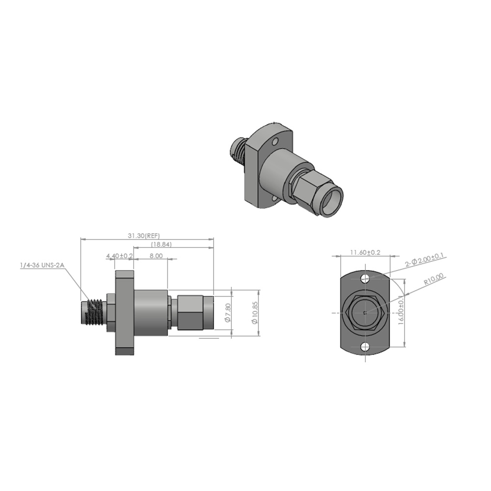 HS-SMAF(2H) To RP-SMAM Spring Adapter (18G)-立信聯合科技有限公司